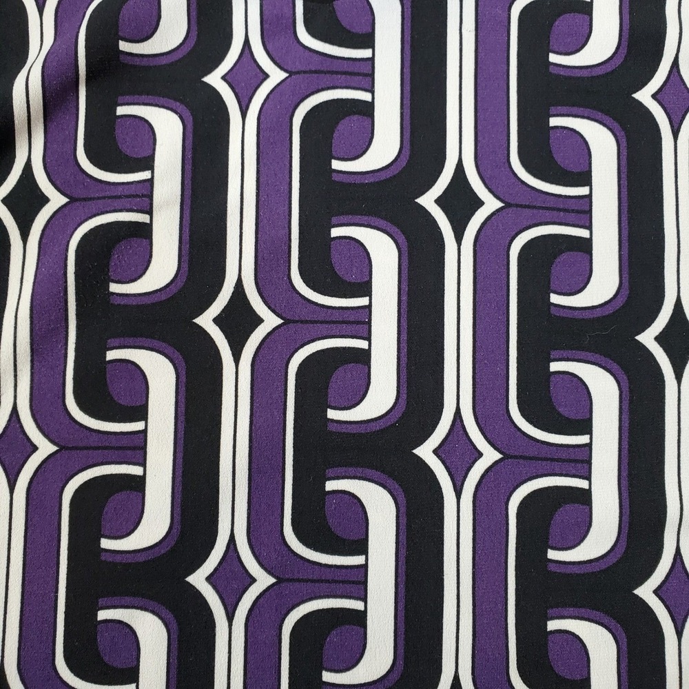Soft by‎ Avenue Geometric Print Beaded Neckline Long Sleeve Tunic Women 14/16 - Picture 3 of 9